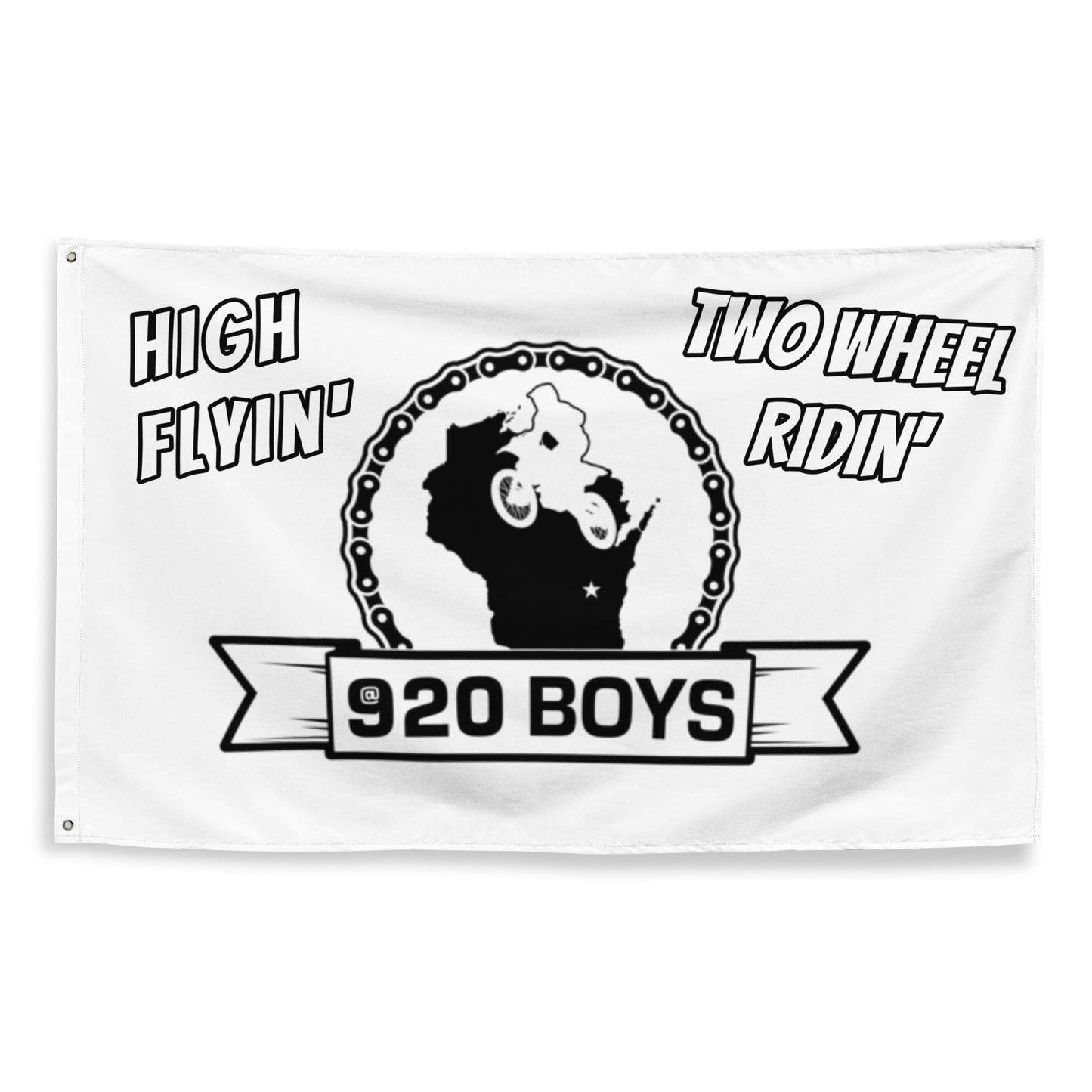 920Boys High Flyin' Two Wheel Ridin' Flag