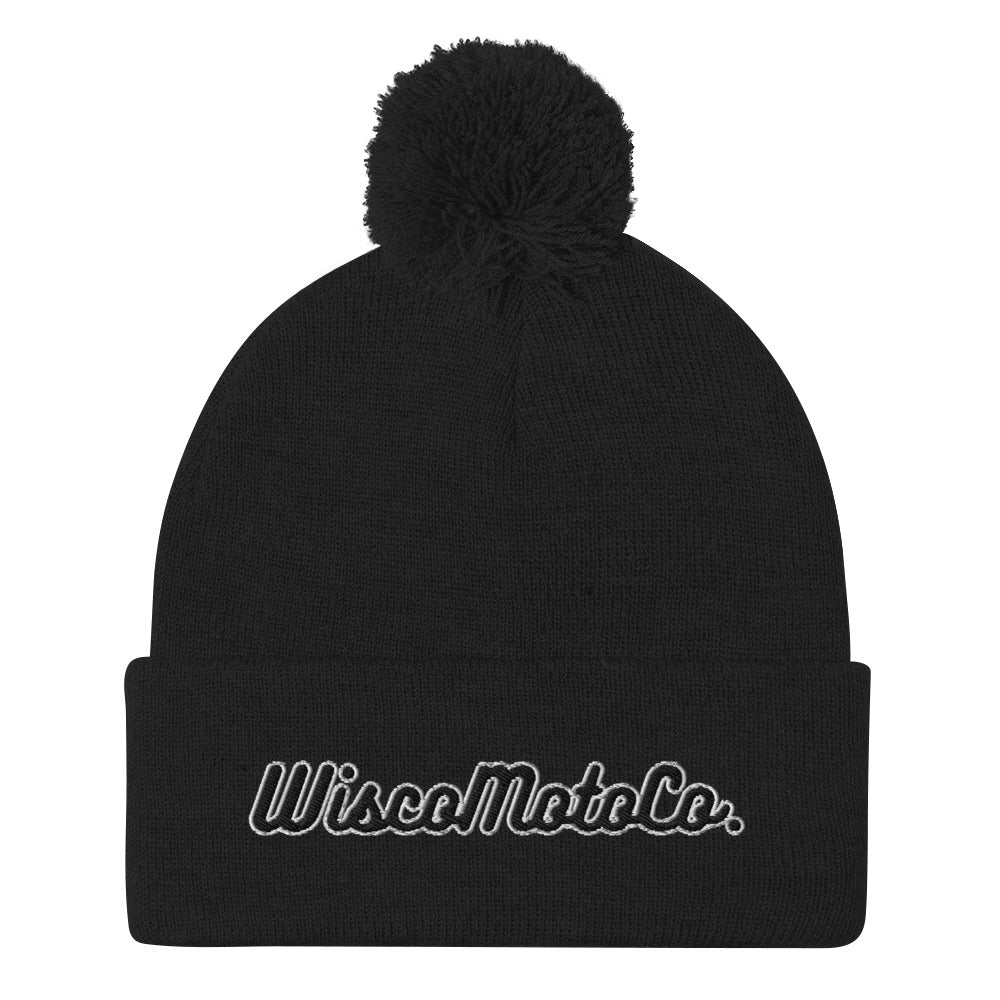 WiscoMotoCo. Pom-Pom Beanie
