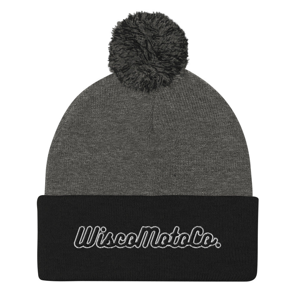 WiscoMotoCo. Pom-Pom Beanie