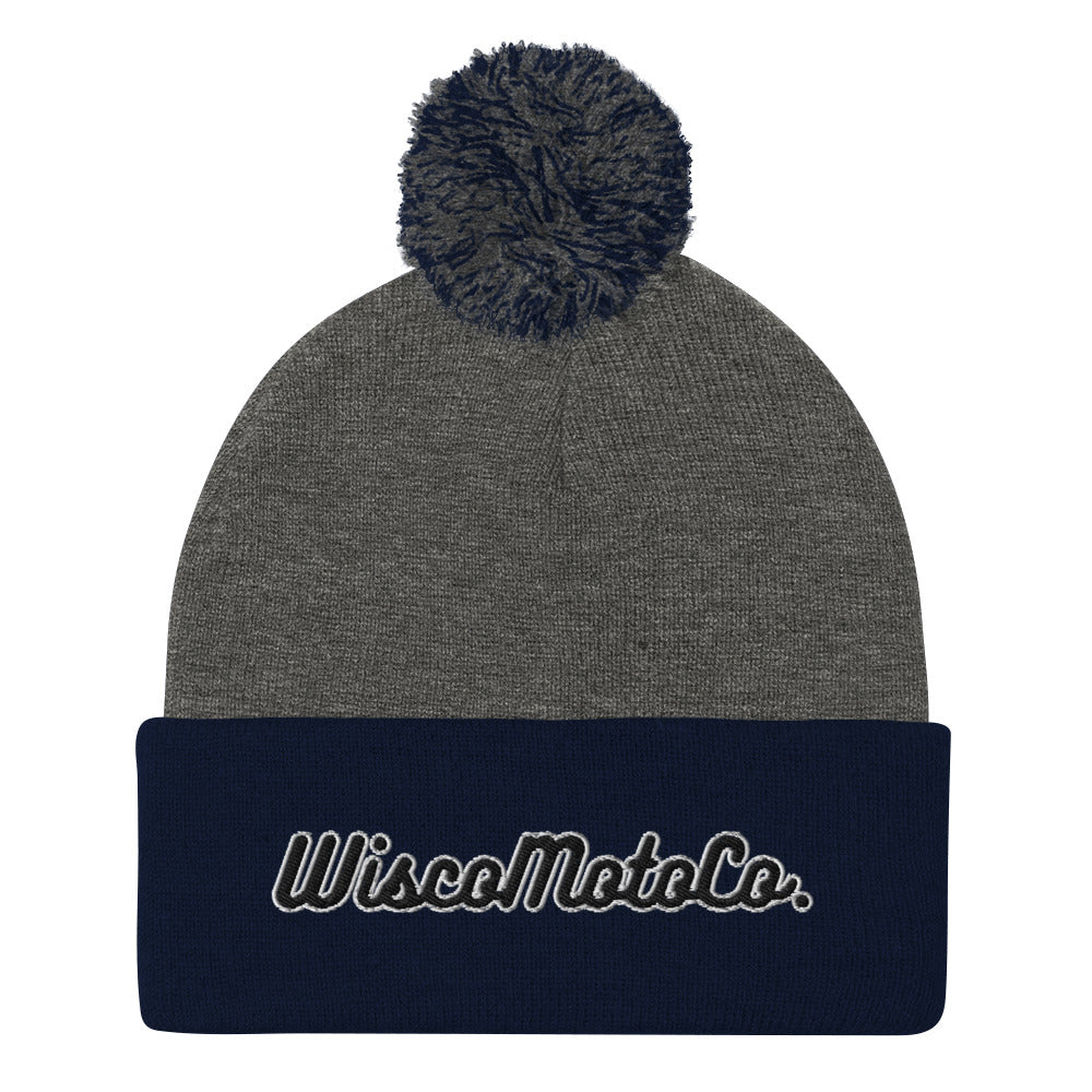 WiscoMotoCo. Pom-Pom Beanie