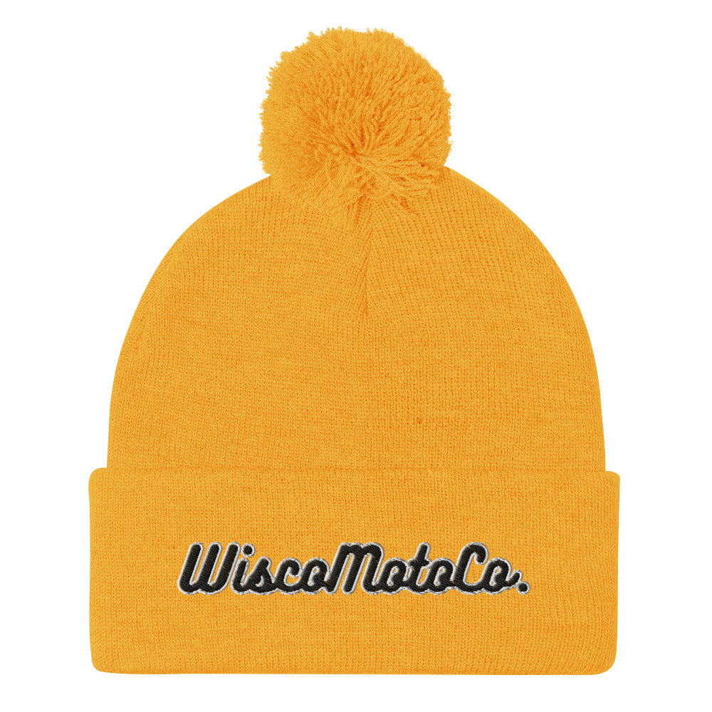 WiscoMotoCo. Pom-Pom Beanie