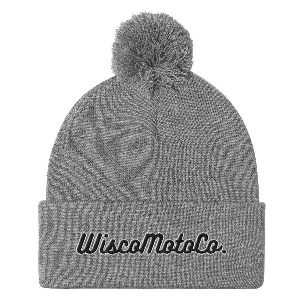 WiscoMotoCo. Pom-Pom Beanie