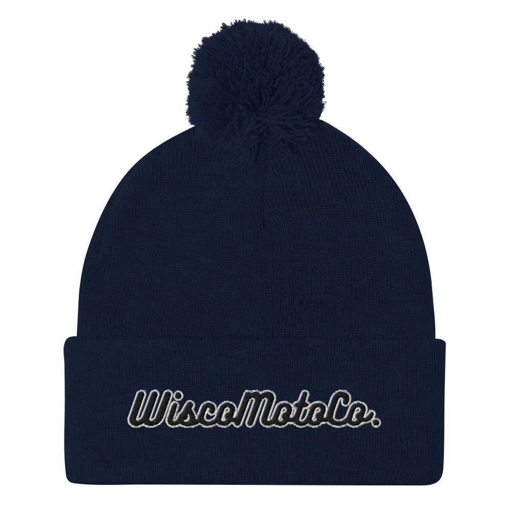 WiscoMotoCo. Pom-Pom Beanie