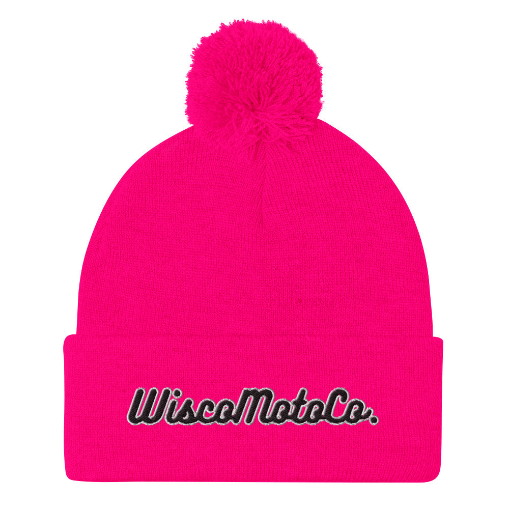 WiscoMotoCo. Pom-Pom Beanie