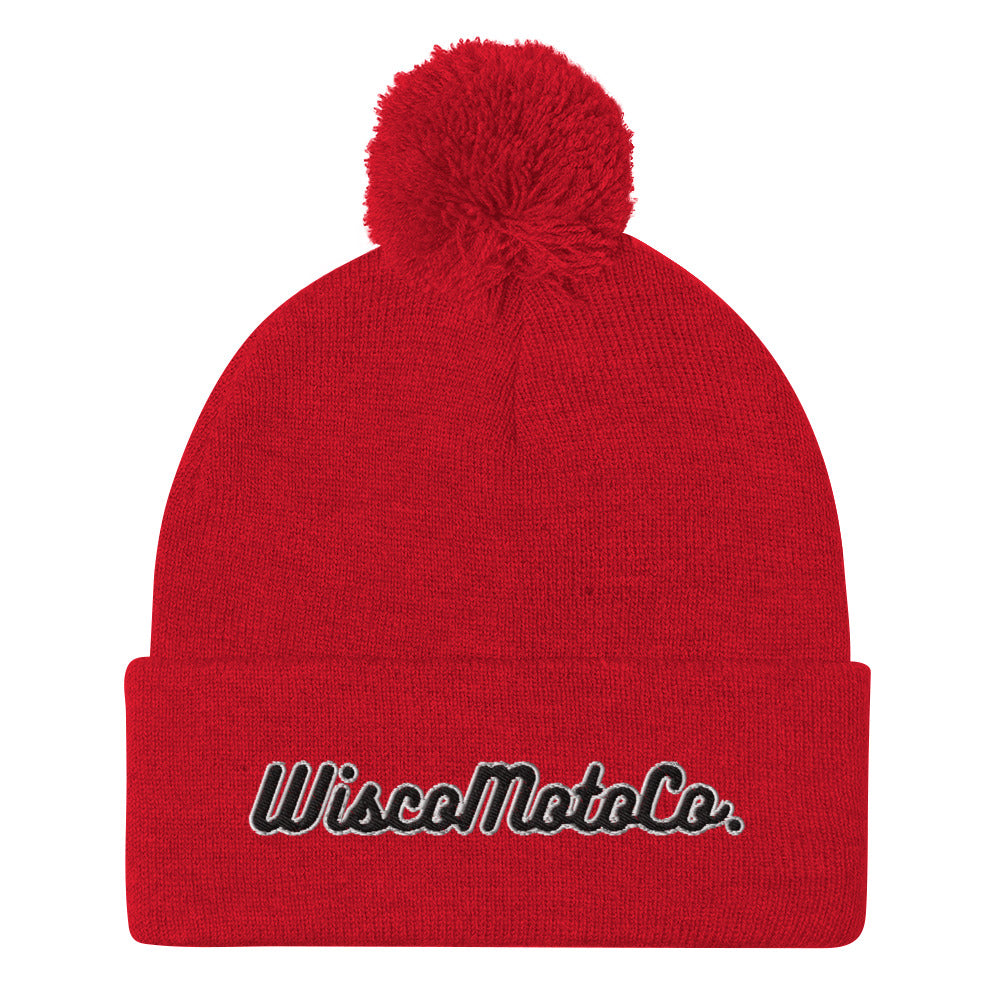 WiscoMotoCo. Pom-Pom Beanie