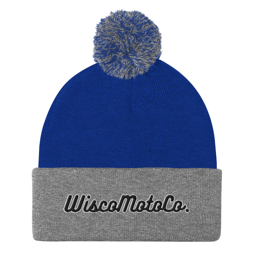 WiscoMotoCo. Pom-Pom Beanie