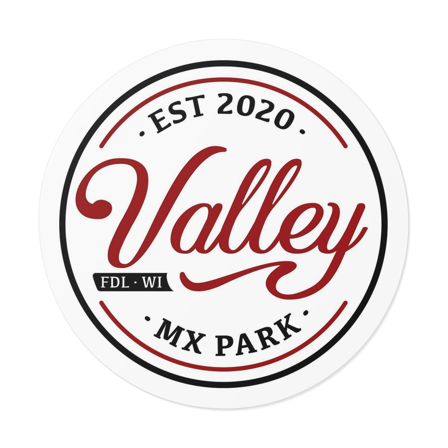 Valley MX Round Vinyl Stickers