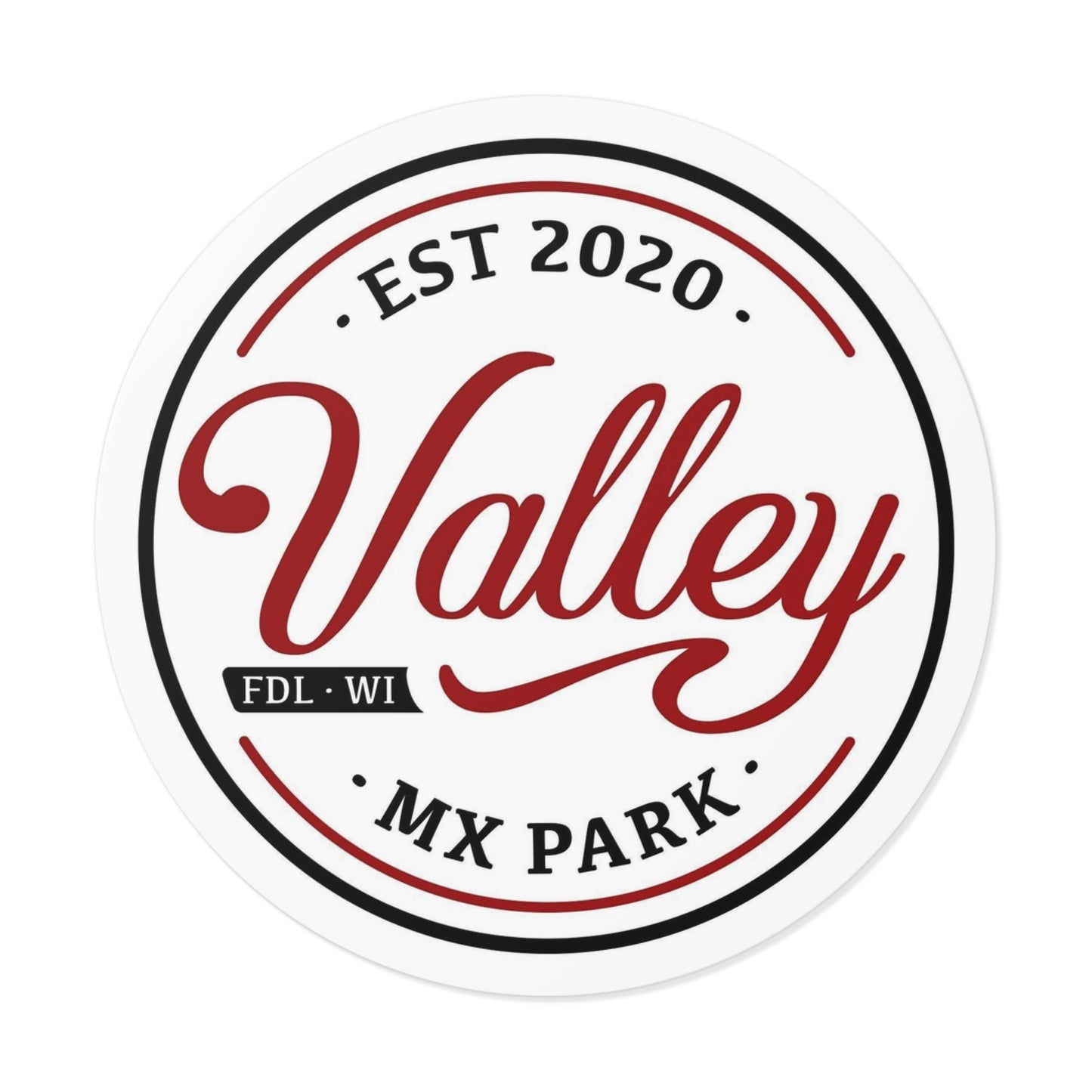 Valley MX Round Vinyl Stickers