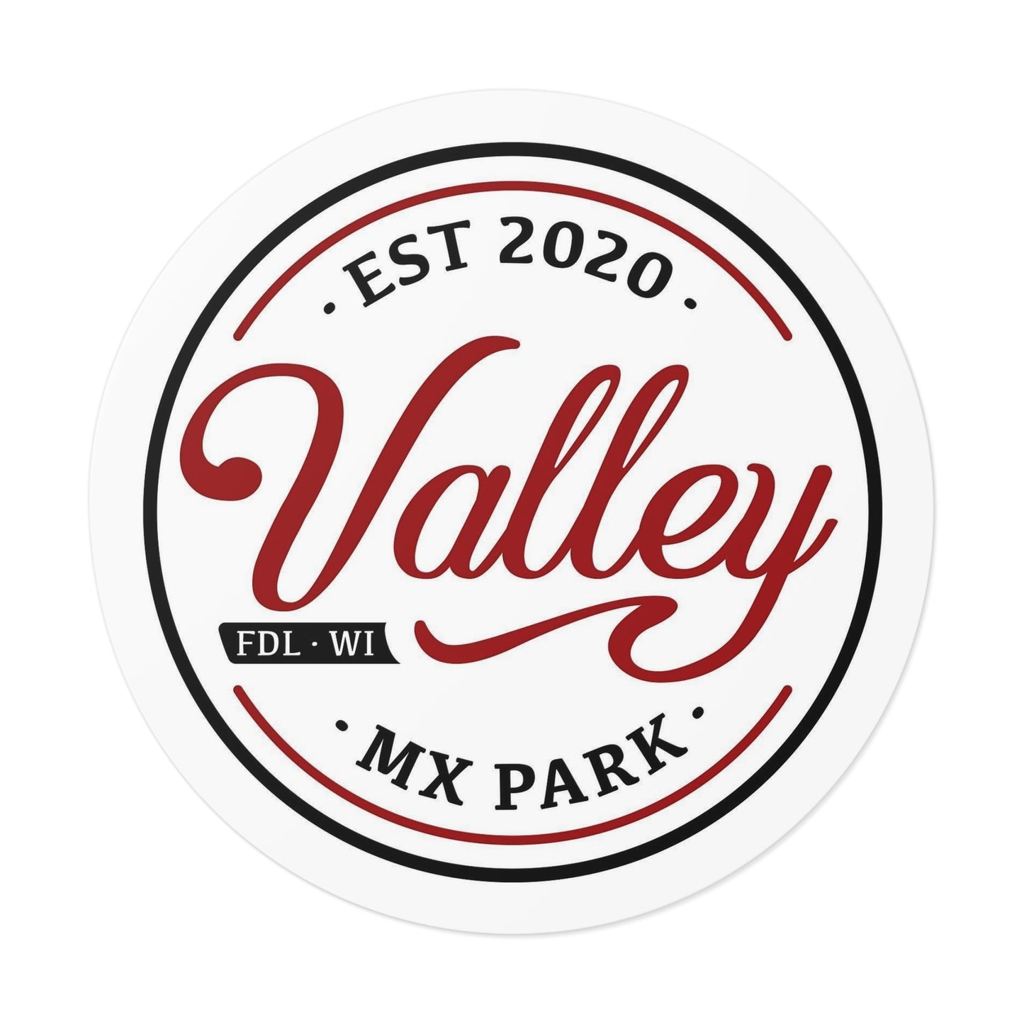 Valley MX Round Vinyl Stickers