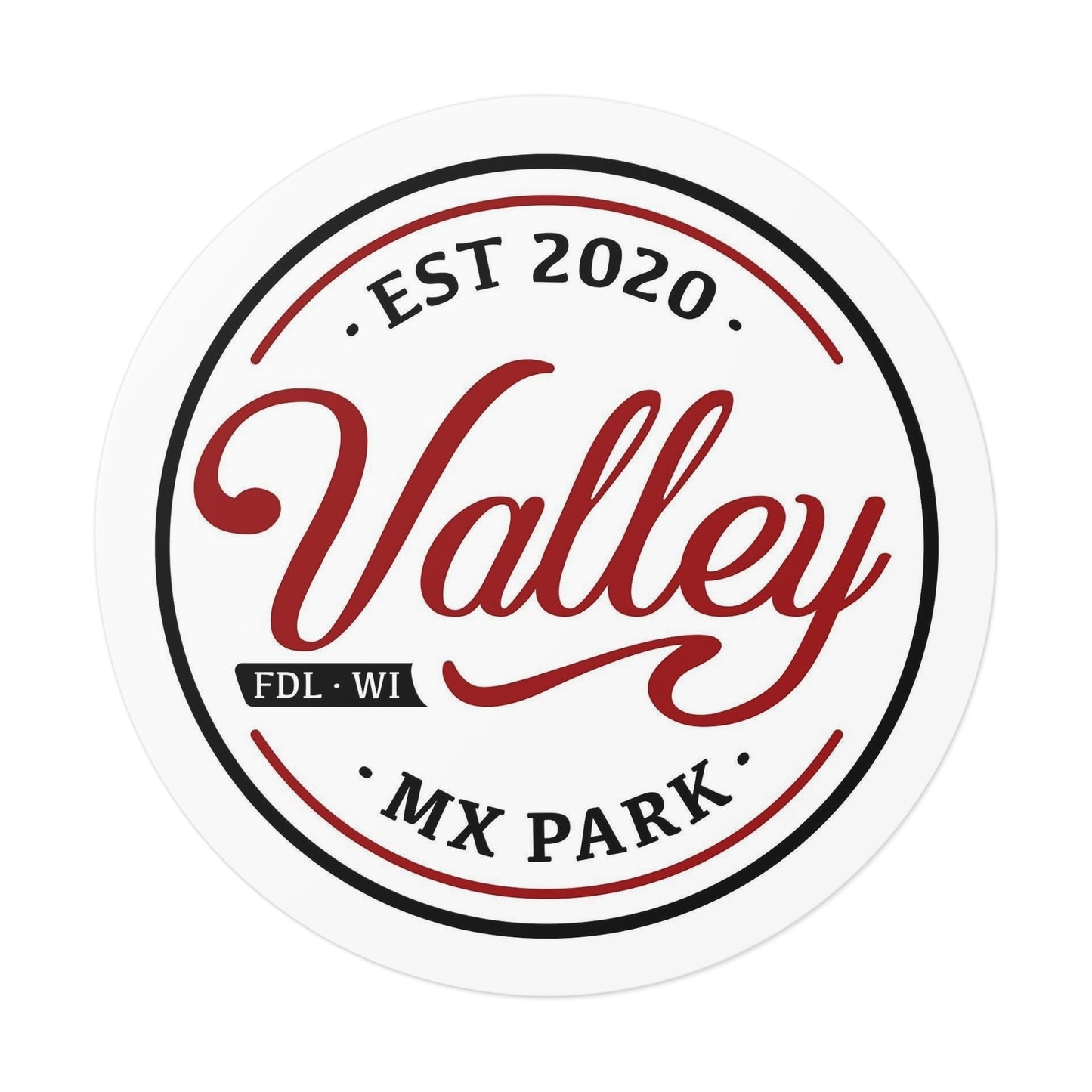 Valley MX Round Vinyl Stickers